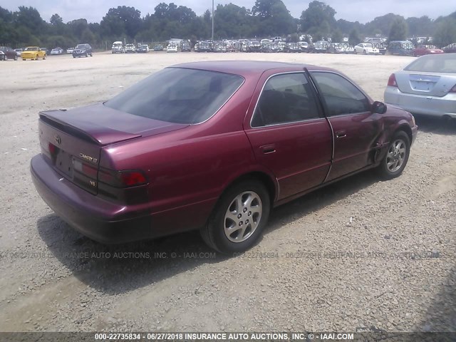 4T1BF22K9VU013388 - 1997 TOYOTA CAMRY CE/LE/XLE RED photo 4