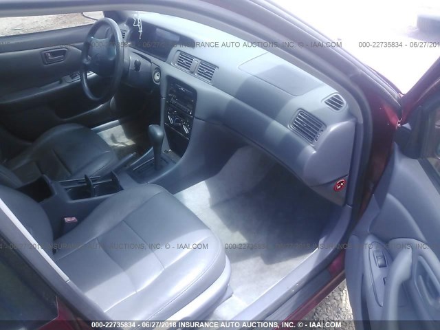 4T1BF22K9VU013388 - 1997 TOYOTA CAMRY CE/LE/XLE RED photo 5