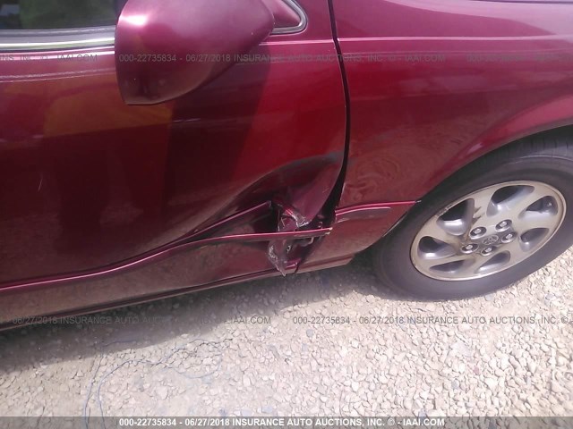 4T1BF22K9VU013388 - 1997 TOYOTA CAMRY CE/LE/XLE RED photo 6