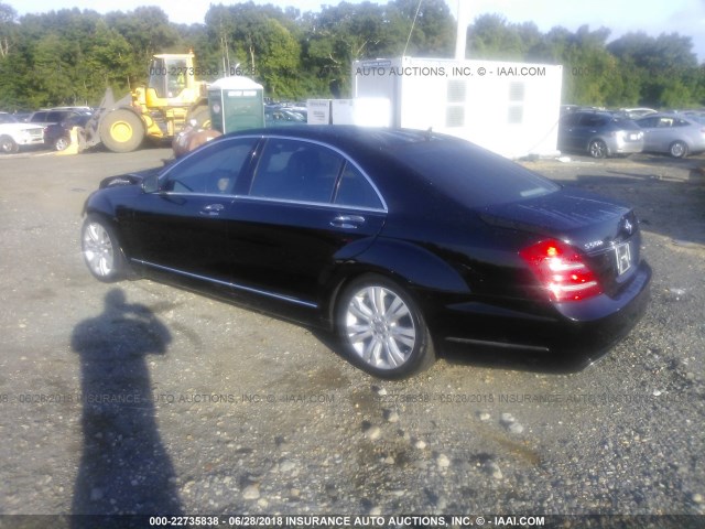 WDDNG8GB9AA288738 - 2010 MERCEDES-BENZ S 550 4MATIC BLACK photo 3