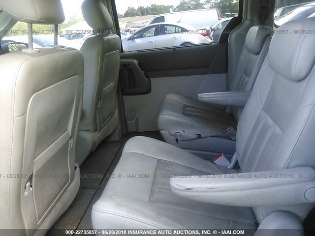 2A8HR54P48R662431 - 2008 CHRYSLER TOWN & COUNTRY TOURING SILVER photo 8
