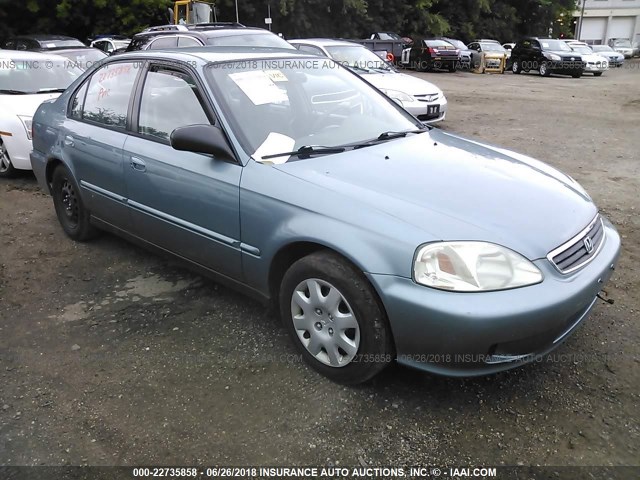 2HGEJ661XYH548103 - 2000 HONDA CIVIC SE BLUE photo 1