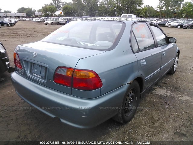 2HGEJ661XYH548103 - 2000 HONDA CIVIC SE BLUE photo 4