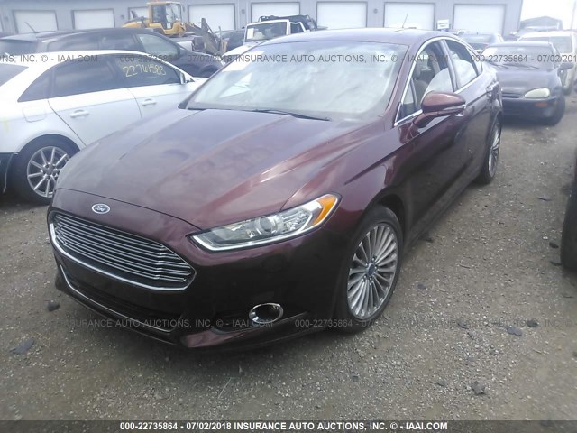 3FA6P0K99GR228192 - 2016 FORD FUSION TITANIUM BROWN photo 2