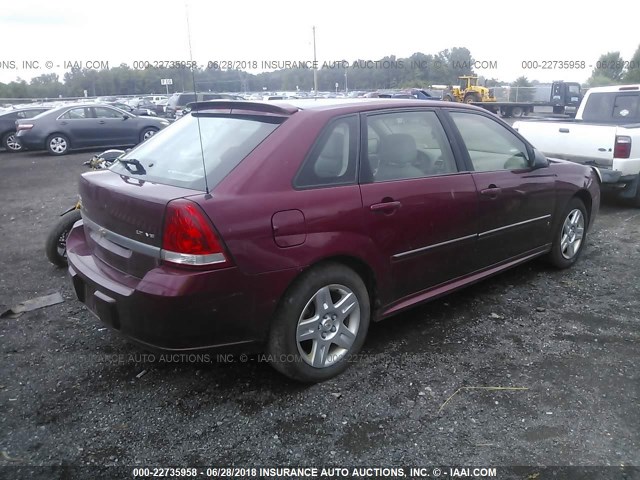 1G1ZT61826F238842 - 2006 CHEVROLET MALIBU MAXX LT MAROON photo 4