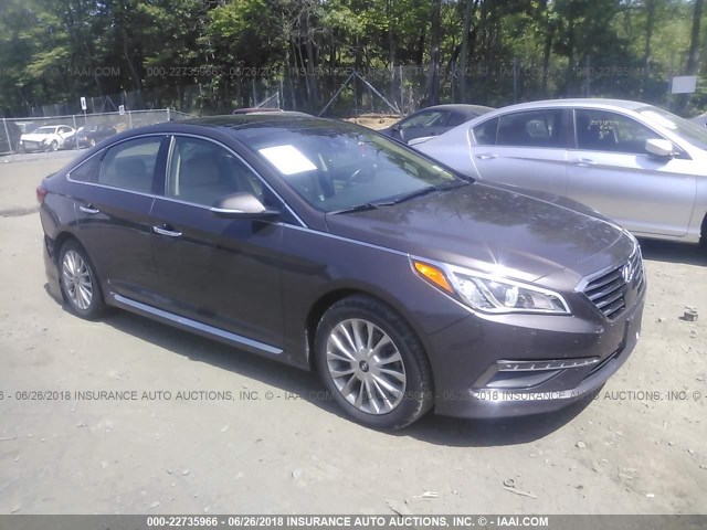 5NPE34AF5FH059564 - 2015 HYUNDAI SONATA SPORT/LIMITED BROWN photo 1