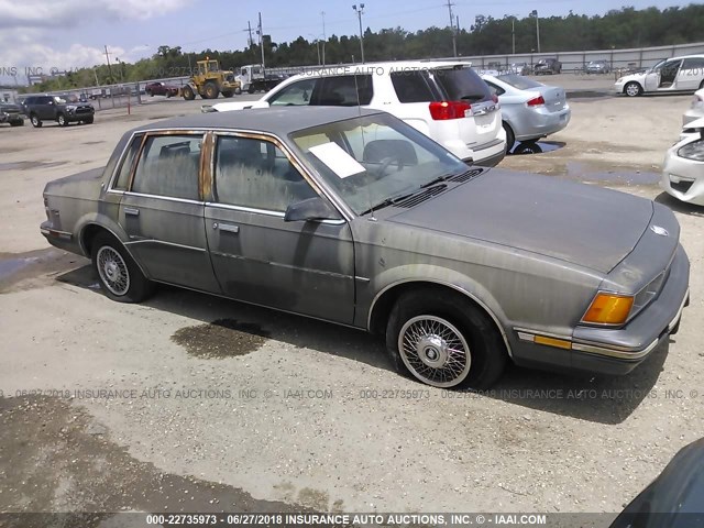 1G4AH19RXG6424146 - 1986 BUICK CENTURY CUSTOM GRAY photo 1