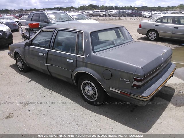 1G4AH19RXG6424146 - 1986 BUICK CENTURY CUSTOM GRAY photo 3