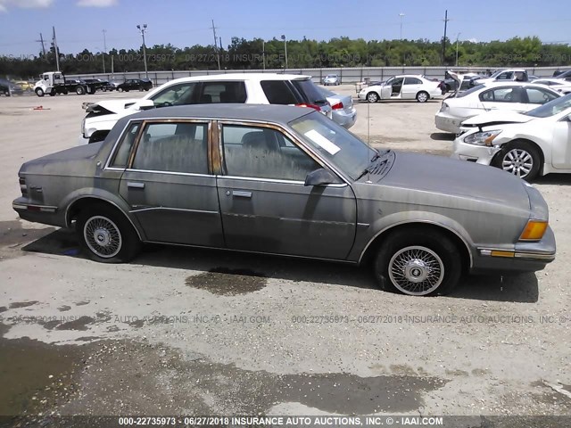 1G4AH19RXG6424146 - 1986 BUICK CENTURY CUSTOM GRAY photo 6