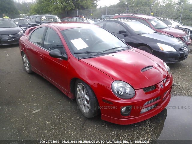 1B3AS66S04D502775 - 2004 DODGE NEON SRT-4 RED photo 1