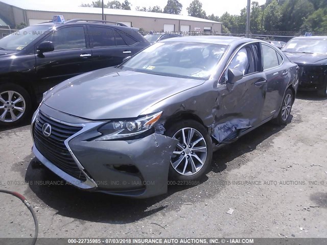 JTHBW1GG6G2101525 - 2016 LEXUS ES 300H BLACK photo 2