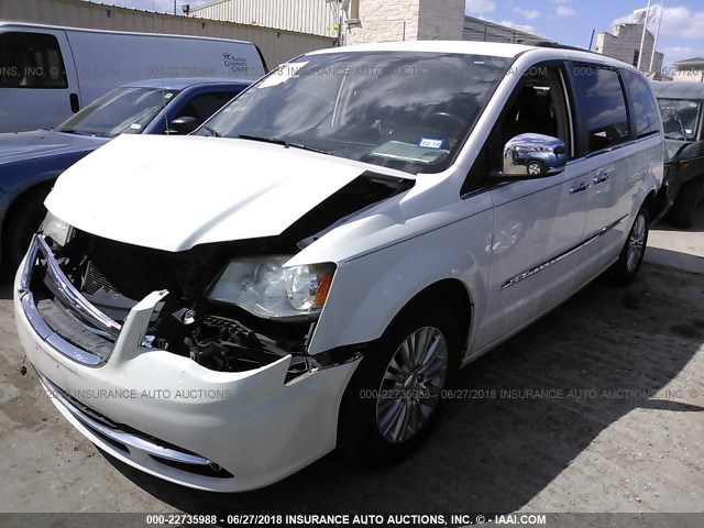 2A4RR8DG9BR716370 - 2011 CHRYSLER TOWN & COUNTRY TOURING L WHITE photo 2