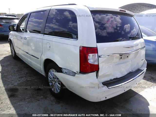 2A4RR8DG9BR716370 - 2011 CHRYSLER TOWN & COUNTRY TOURING L WHITE photo 3