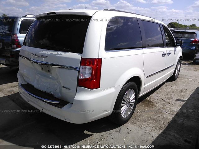 2A4RR8DG9BR716370 - 2011 CHRYSLER TOWN & COUNTRY TOURING L WHITE photo 4