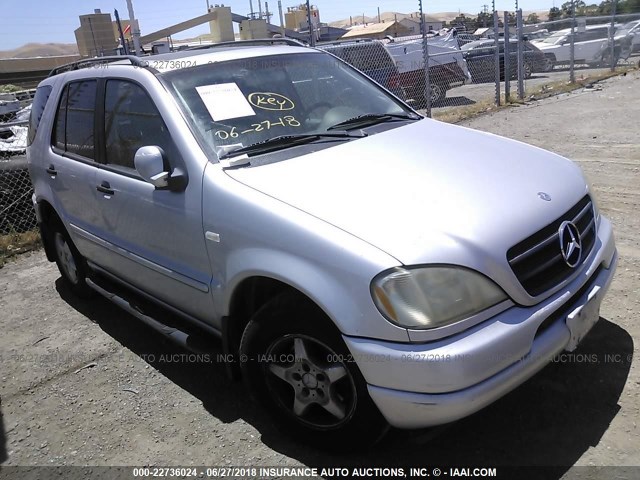 4JGAB54E7YA220190 - 2000 MERCEDES-BENZ ML 320 SILVER photo 1