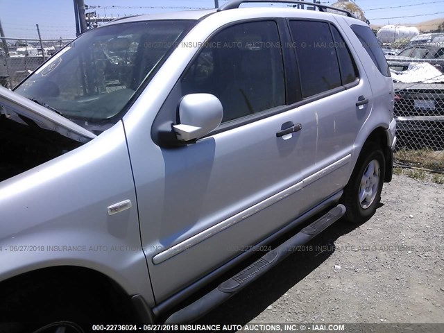 4JGAB54E7YA220190 - 2000 MERCEDES-BENZ ML 320 SILVER photo 6