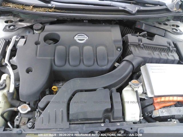 1N4CL21E19C145219 - 2009 NISSAN ALTIMA HYBRID SILVER photo 10