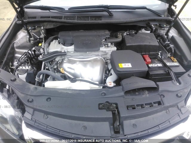 4T1BF1FKXHU730598 - 2017 TOYOTA CAMRY LE/XLE/SE/XSE GRAY photo 10