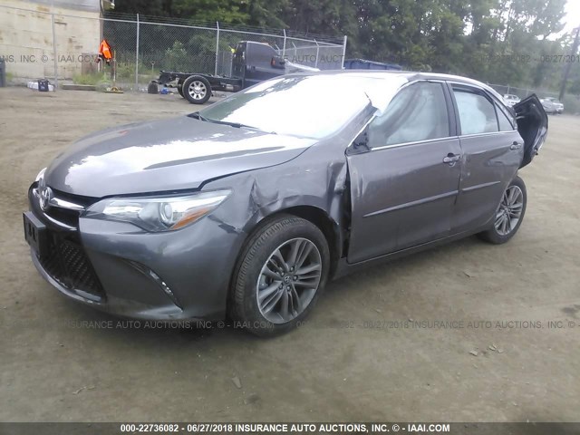 4T1BF1FKXHU730598 - 2017 TOYOTA CAMRY LE/XLE/SE/XSE GRAY photo 2
