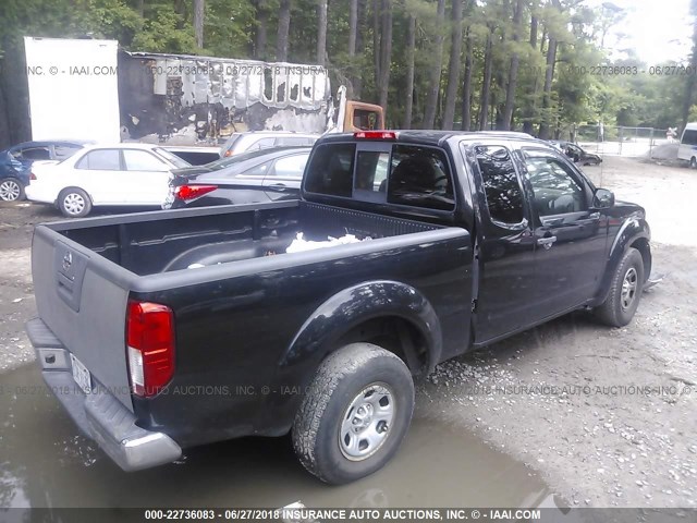 1N6BD06T85C445605 - 2005 NISSAN FRONTIER KING CAB XE BLACK photo 4