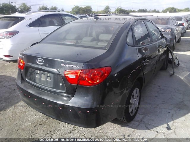 KMHDU46D49U665654 - 2009 HYUNDAI ELANTRA GLS/SE BLACK photo 4