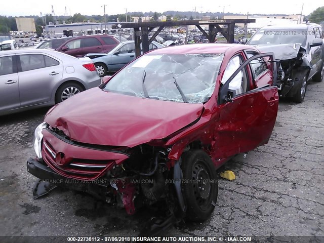 2T1BU4EE7DC104277 - 2013 TOYOTA COROLLA S/LE RED photo 6