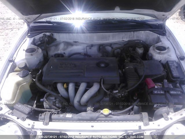 1NXBR12E5YZ311579 - 2000 TOYOTA COROLLA VE/CE/LE 白色 照片 10