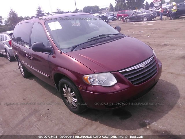 2A4GP54L67R262207 - 2007 CHRYSLER TOWN & COUNTRY TOURING BURGUNDY photo 1