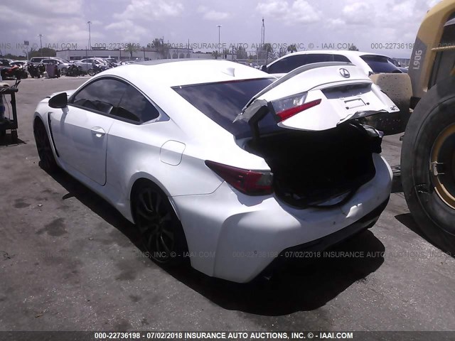 JTHHP5BC2F5001471 - 2015 LEXUS RC-F WHITE photo 3