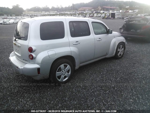 3GNCA13B59S542656 - 2009 CHEVROLET HHR LS ვერცხლისფერი ფოტო 4