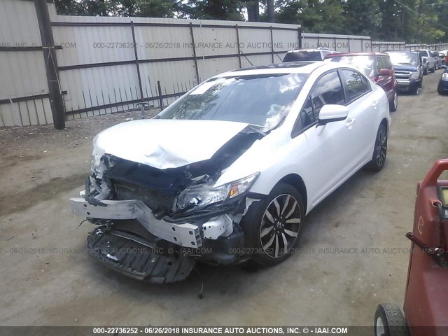 19XFB2F91FE023146 - 2015 HONDA CIVIC EXL 白色 照片 2