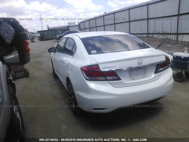 19XFB2F91FE023146 - 2015 HONDA CIVIC EXL 白色 照片 3