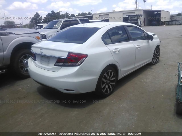 19XFB2F91FE023146 - 2015 HONDA CIVIC EXL 白色 照片 4