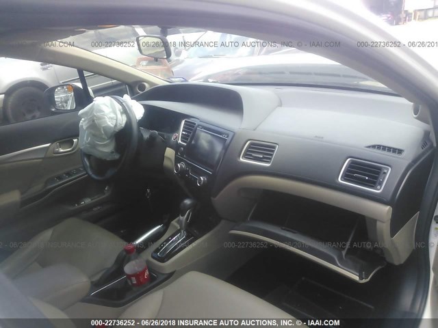 19XFB2F91FE023146 - 2015 HONDA CIVIC EXL 白色 照片 5