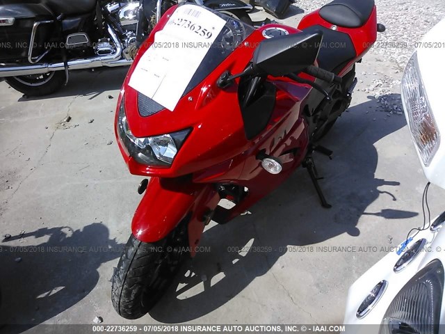 JKAEXMJ119DA22365 - 2009 KAWASAKI EX250 J RED photo 2