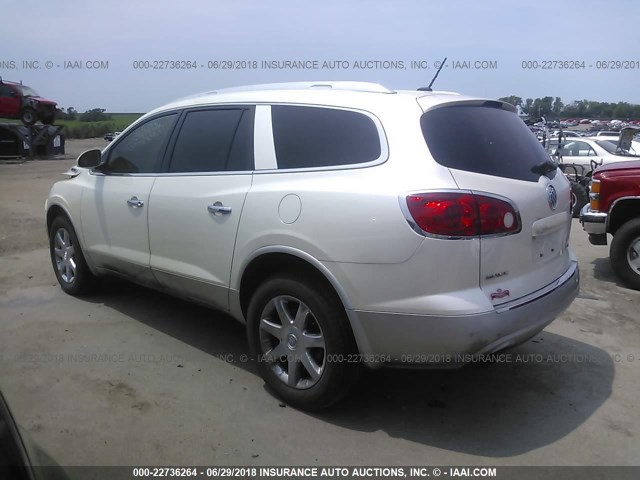 5GAER23D69J158809 - 2009 BUICK ENCLAVE CXL Blanc photo 3