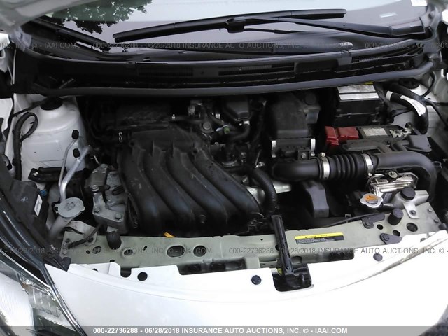 3N1CE2CP3FL423270 - 2015 NISSAN VERSA NOTE S/S PLUS/SV/SL/SR WHITE photo 10