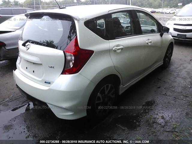 3N1CE2CP3FL423270 - 2015 NISSAN VERSA NOTE S/S PLUS/SV/SL/SR WHITE photo 4