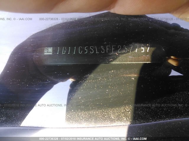 1G11C5SL3FF237757 - 2015 CHEVROLET MALIBU 1LT 黑色 照片 9