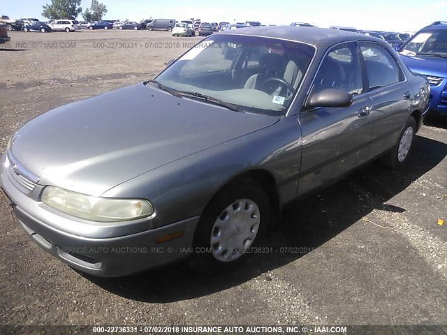 1YVGE22C2V5624356 - 1997 MAZDA 626 DX/LX GRAY photo 2