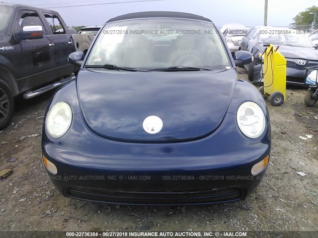 3VWBM31Y25M310316 - 2005 VOLKSWAGEN NEW BEETLE GL 蓝色 照片 6