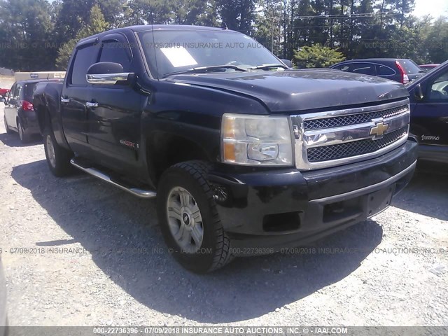 2GCEK13YX71555589 - 2007 CHEVROLET SILVERADO K1500 CREW CAB BLACK photo 1