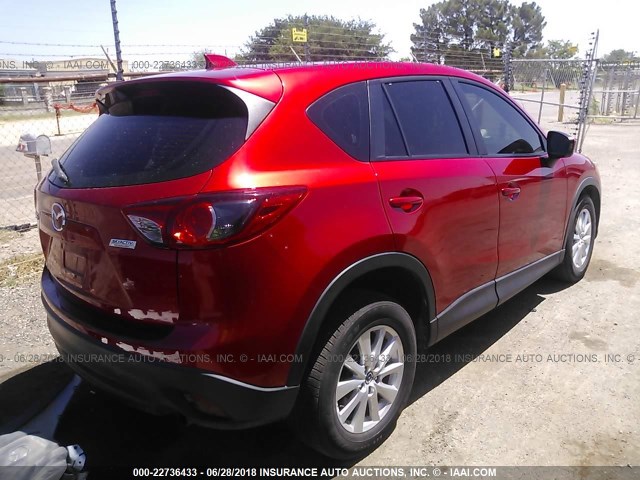 JM3KE2BEXE0356811 - 2014 MAZDA CX-5 SPORT RED photo 4