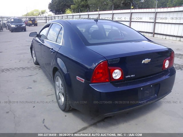 1G1ZB5E19BF210279 - 2011 CHEVROLET MALIBU LS BLUE photo 3