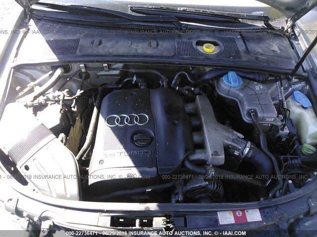 WAUVC68E72A292921 - 2002 AUDI A4 1.8T AVANT QUATTRO GRAY photo 10