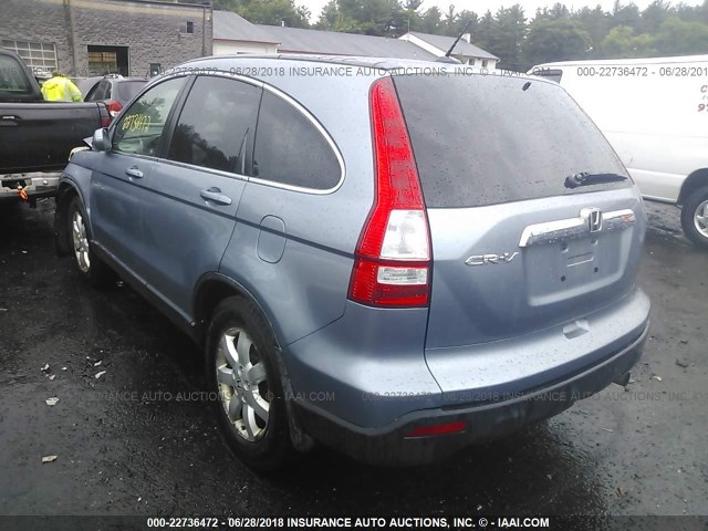 JHLRE38727C044993 - 2007 HONDA CR-V EXL Light Blue photo 3