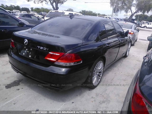 WBAHL83588DT13282 - 2008 BMW 750 I BLACK photo 4