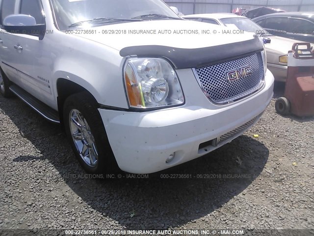 1GKFK06249R226780 - 2009 GMC YUKON XL DENALI WHITE photo 6