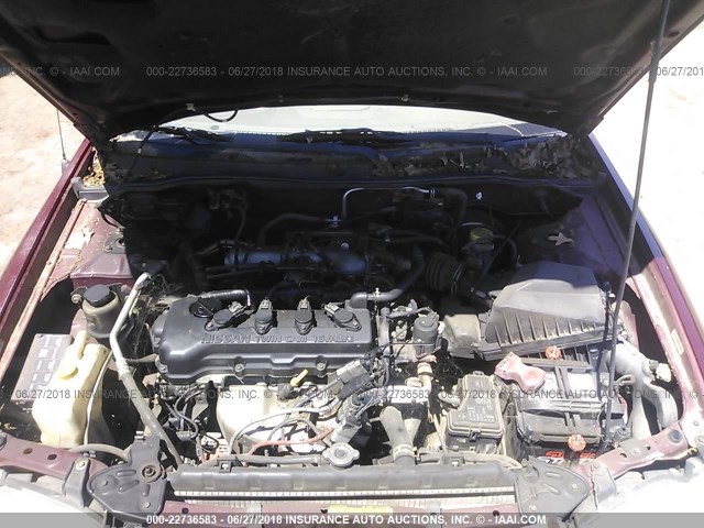 3N1CB51D31L436242 - 2001 NISSAN SENTRA XE/GXE MAROON photo 10