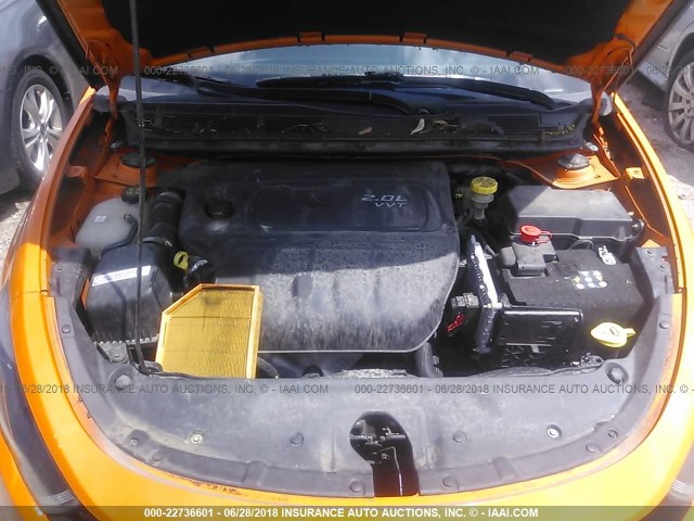 1C3CDFBA4DD301853 - 2013 DODGE DART SXT ORANGE photo 10